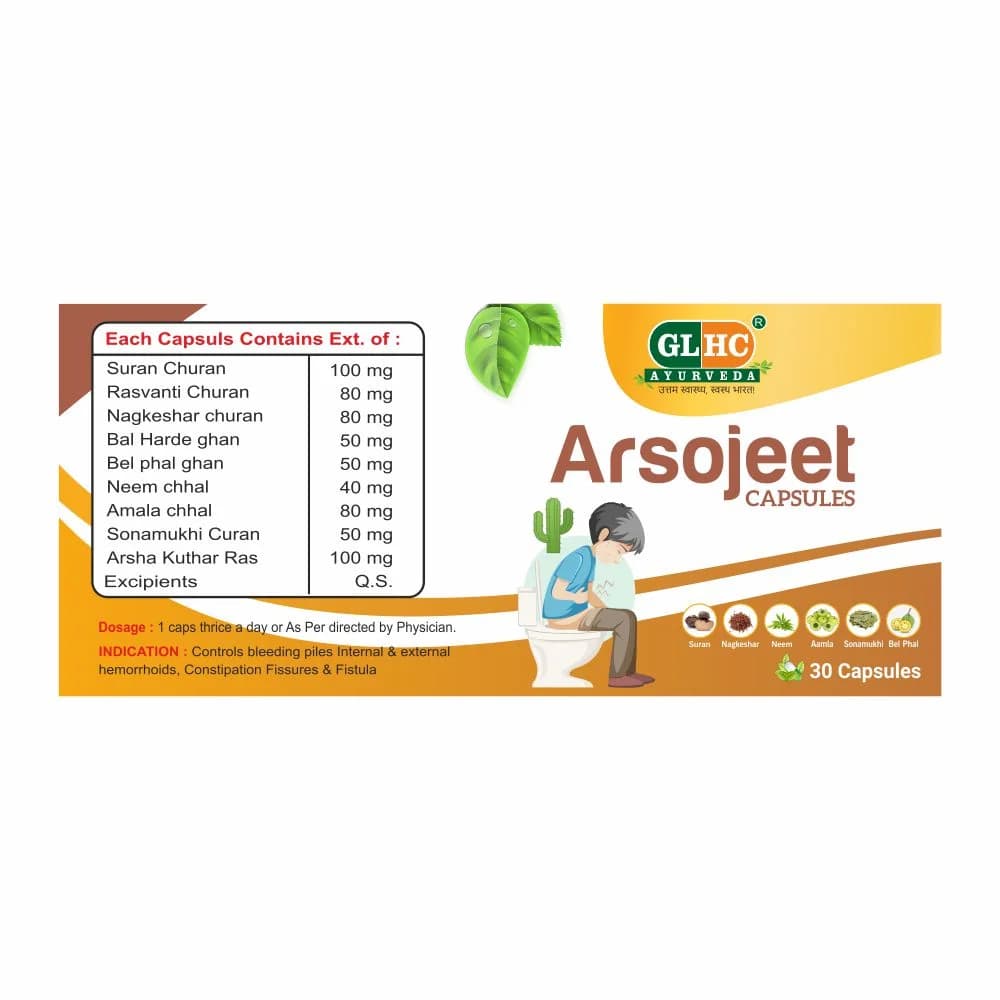 Arsojeet Capsules Ayurvedic Composition and Indications