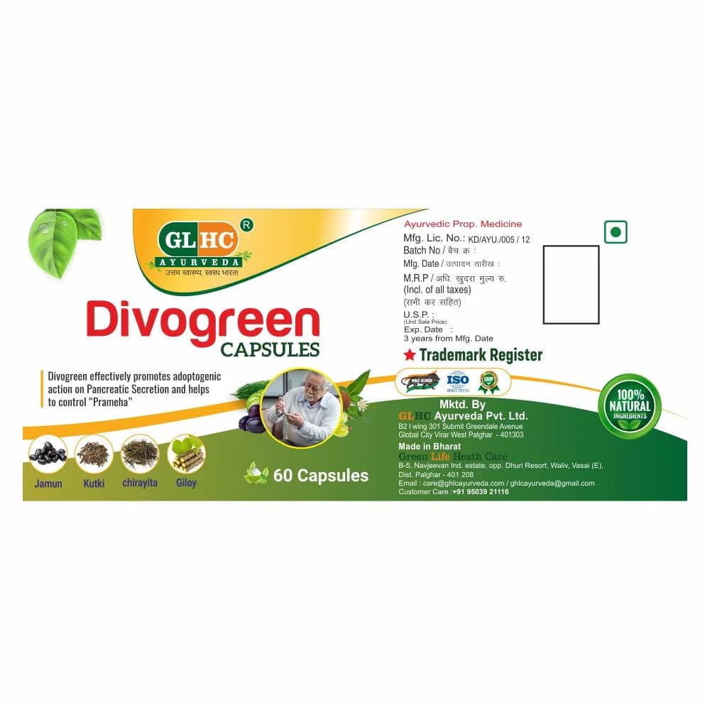 Divogreen Capsules Manufacturing License and Quality Assurance