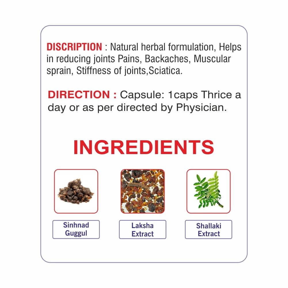 Reumacare Capsules Key Ingredients and Usage Direction