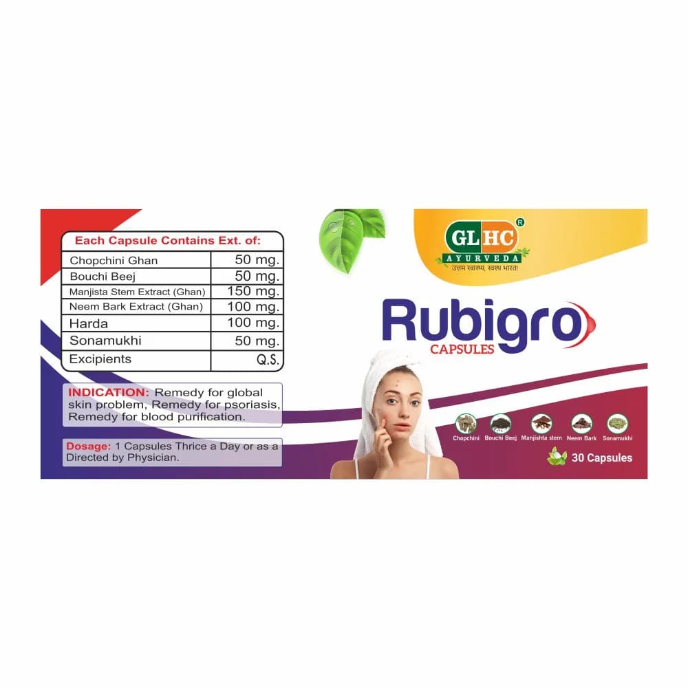 Rubigro Capsules Ayurvedic Composition and Indications
