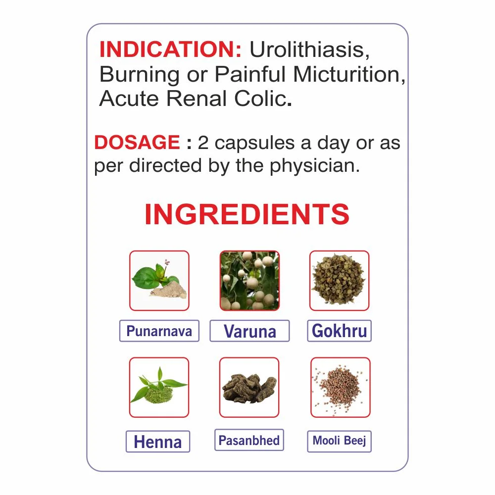Urigreen Capsules Key Ingredients and Usage Direction