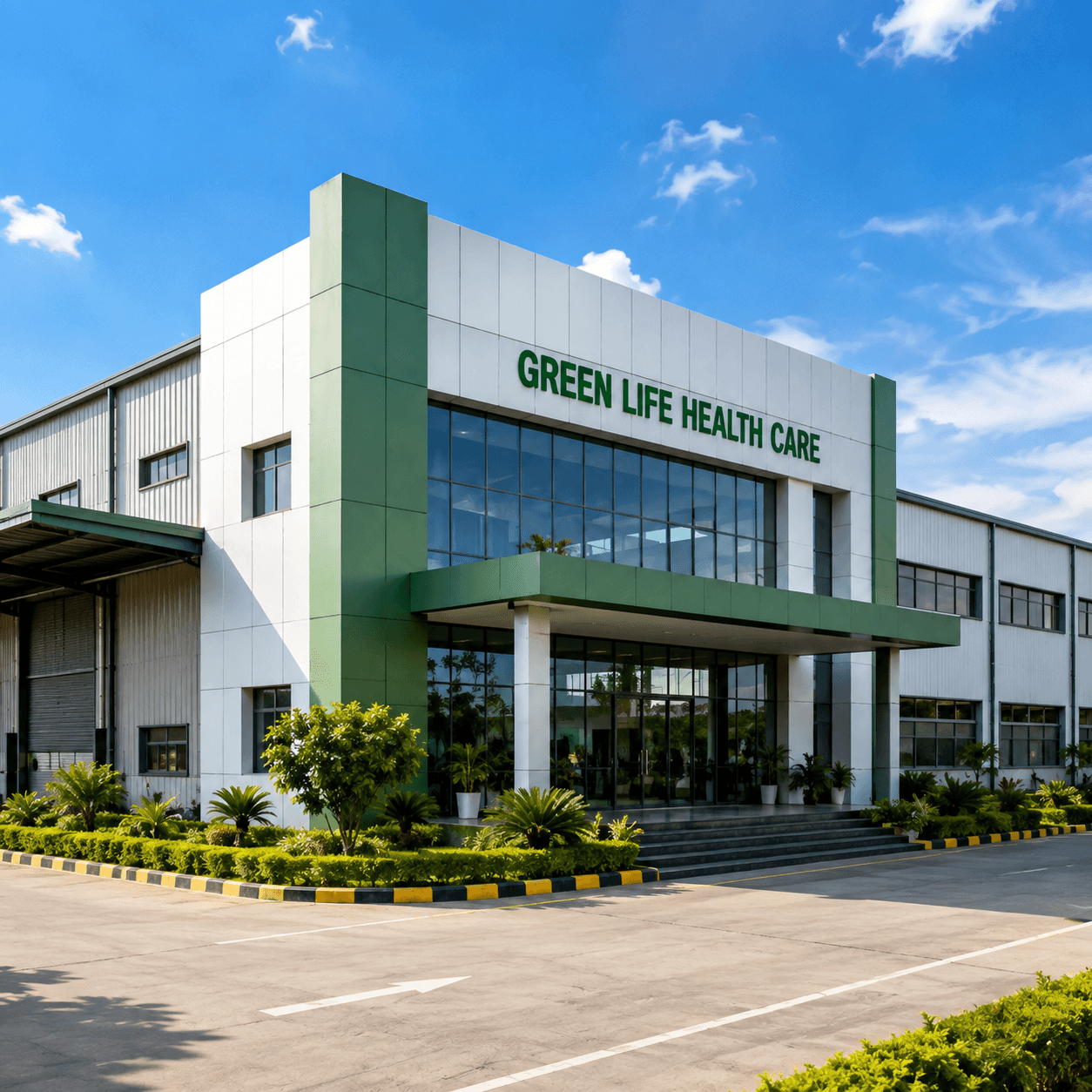 GREEN LIFE HEALTH CARE in-house manufacturing facility — official brand photograph