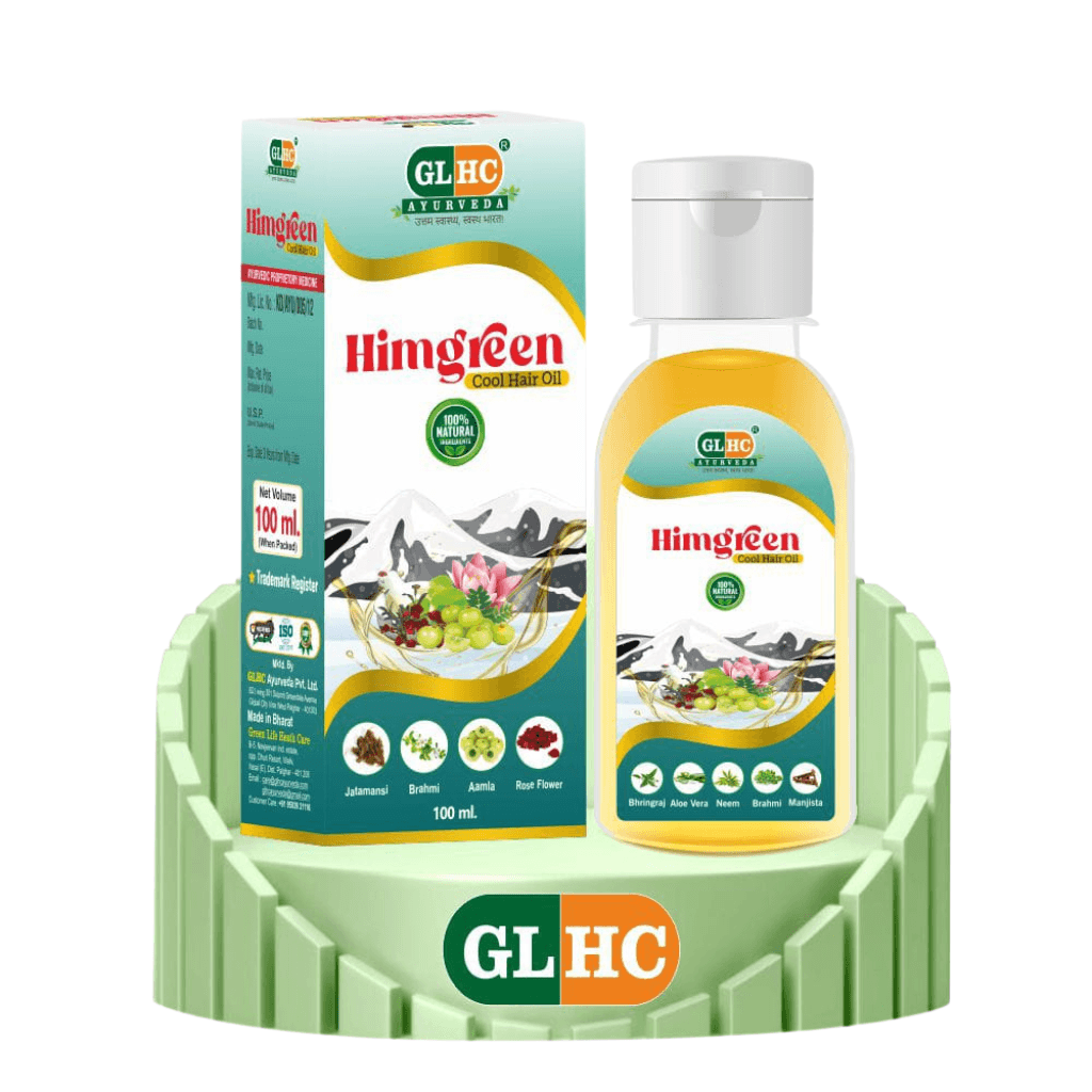 Himgreen Cool Hair Oil – 100% Natural Stress & Scalp Relief
